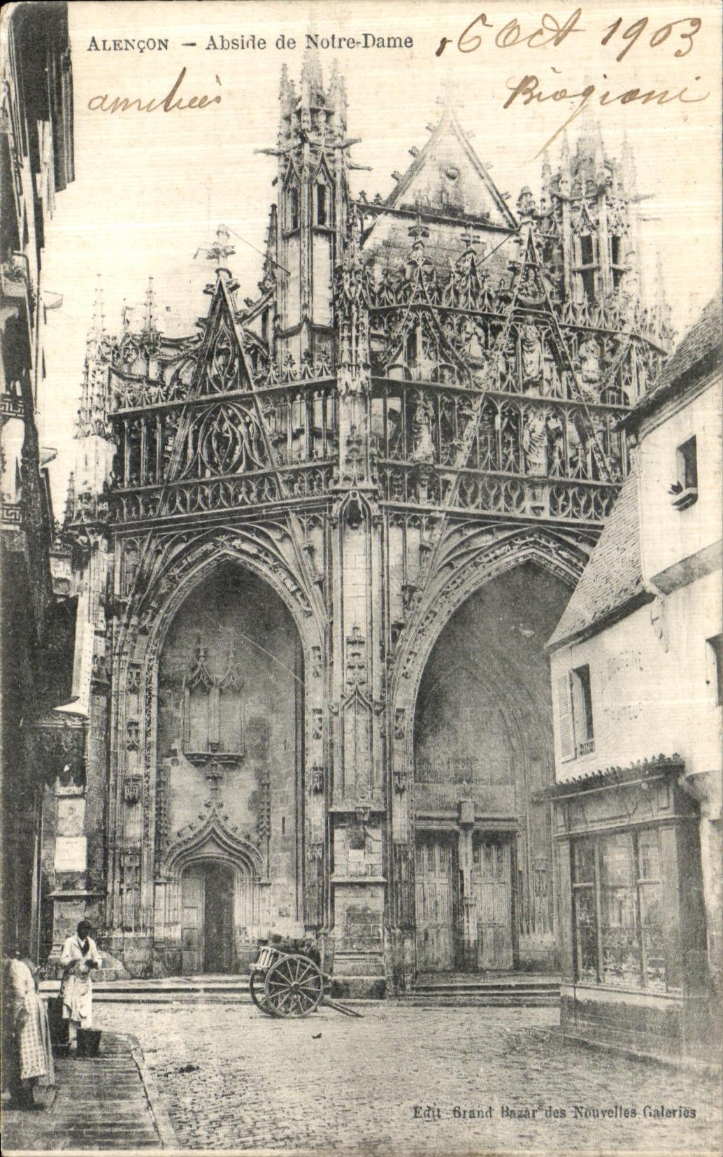CPA Alencon Abside de Notre Dame