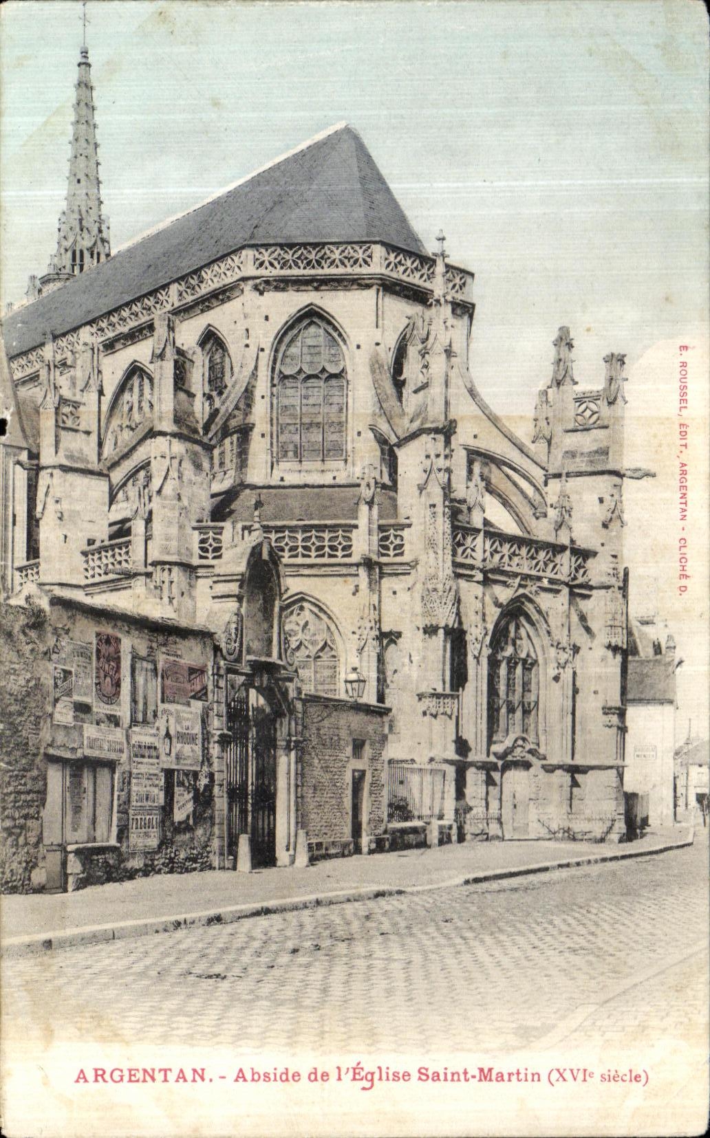 CPA Argentan Abside l Eglise Saint Martin