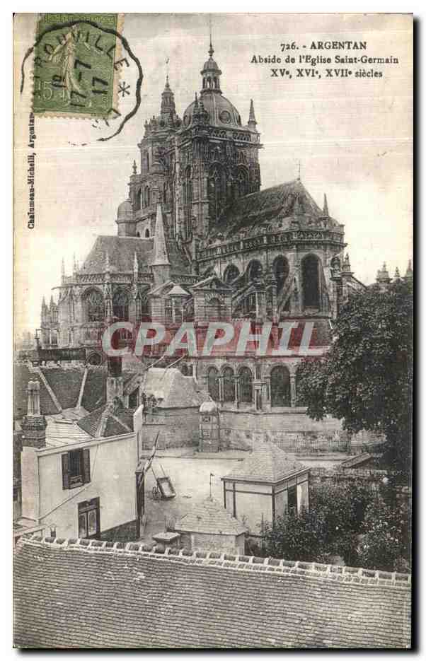 CPA Argentan Abside l Eglise Saint Germain