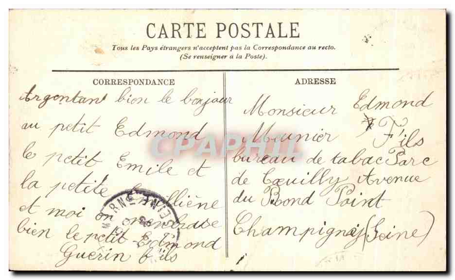 CPA Argentan Abside l Eglise Saint Germain Vue generale — Rückseite