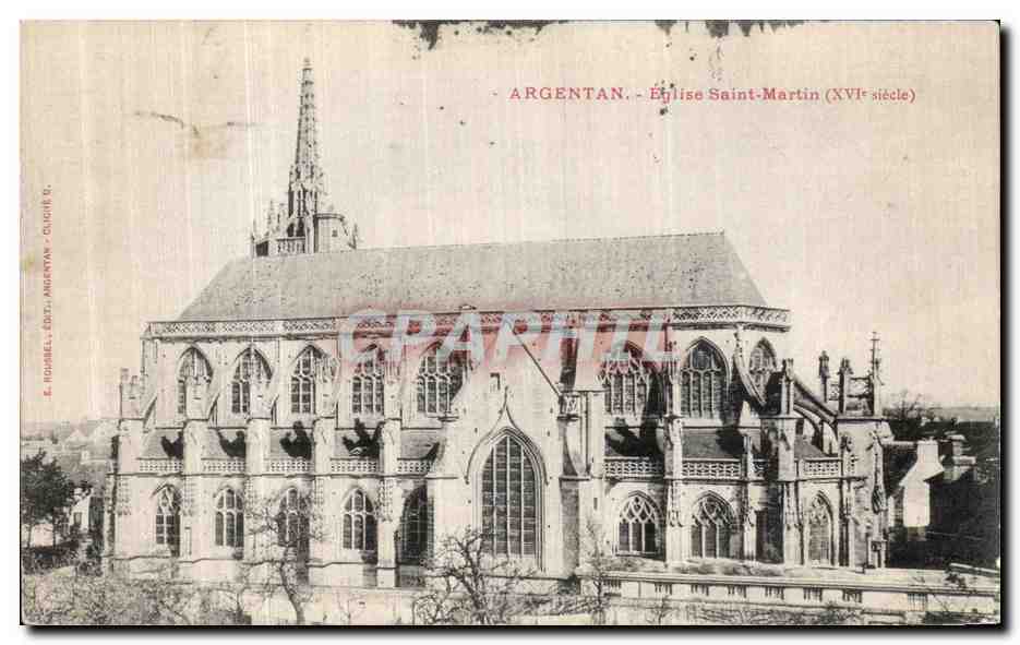 CPA Argentan Eglise Saint Martin