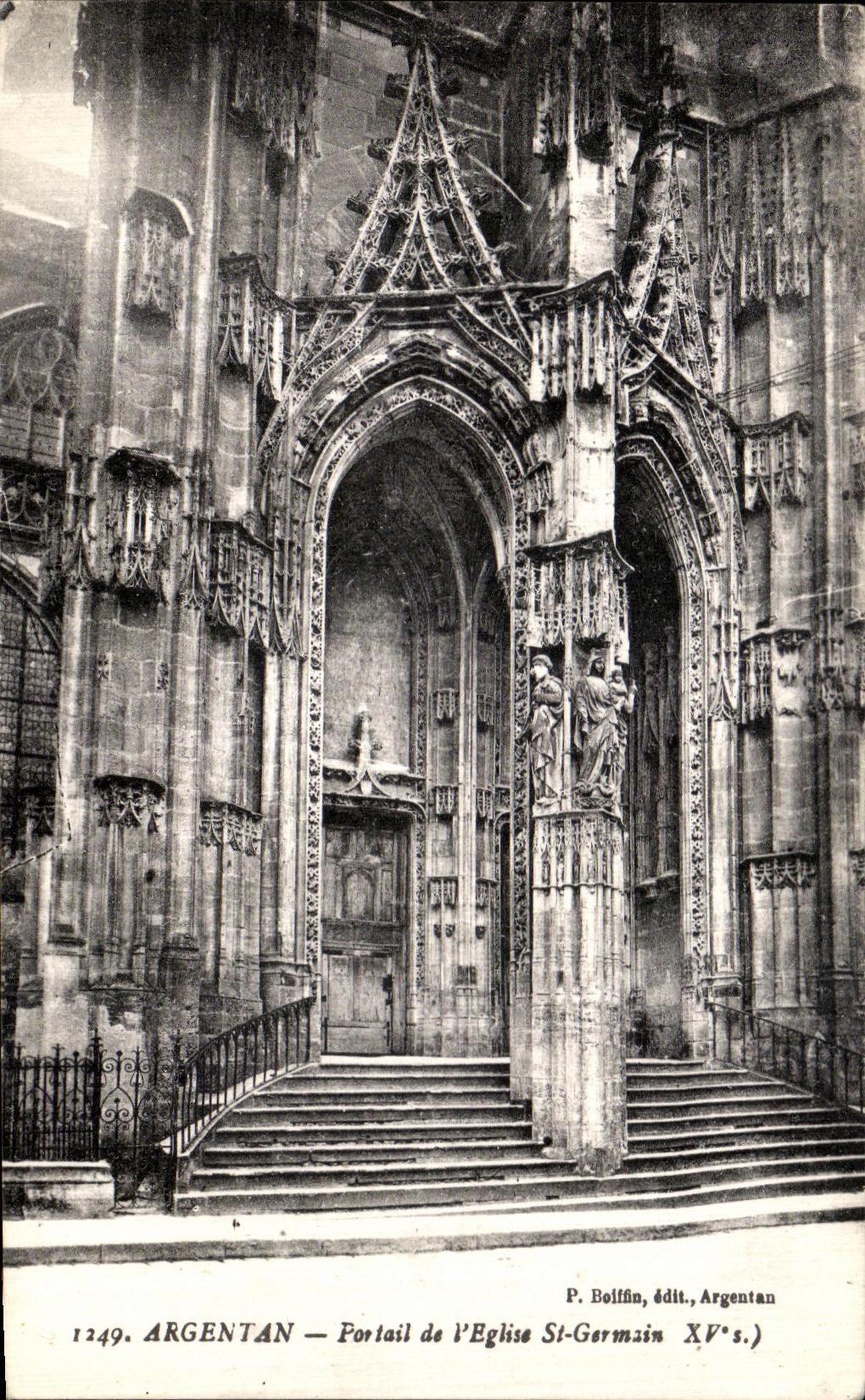 CPA Argentan Portail de l Eglise St Garmain