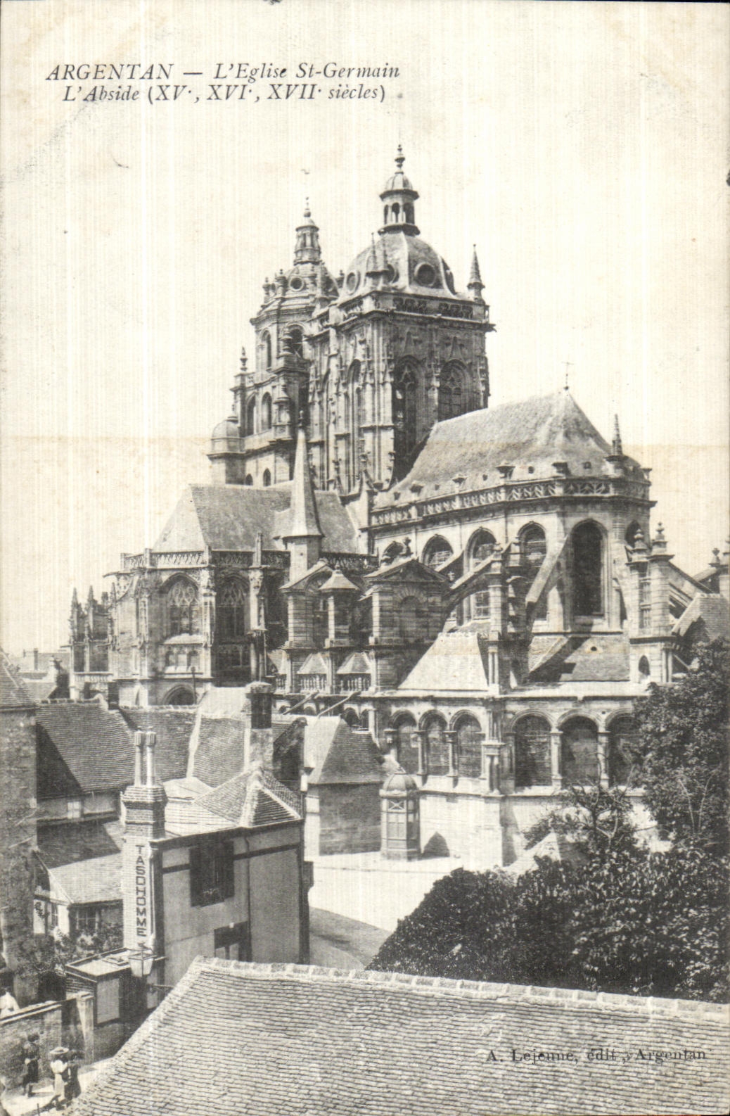 CPA Argentan L Eglise St Germain L Abside
