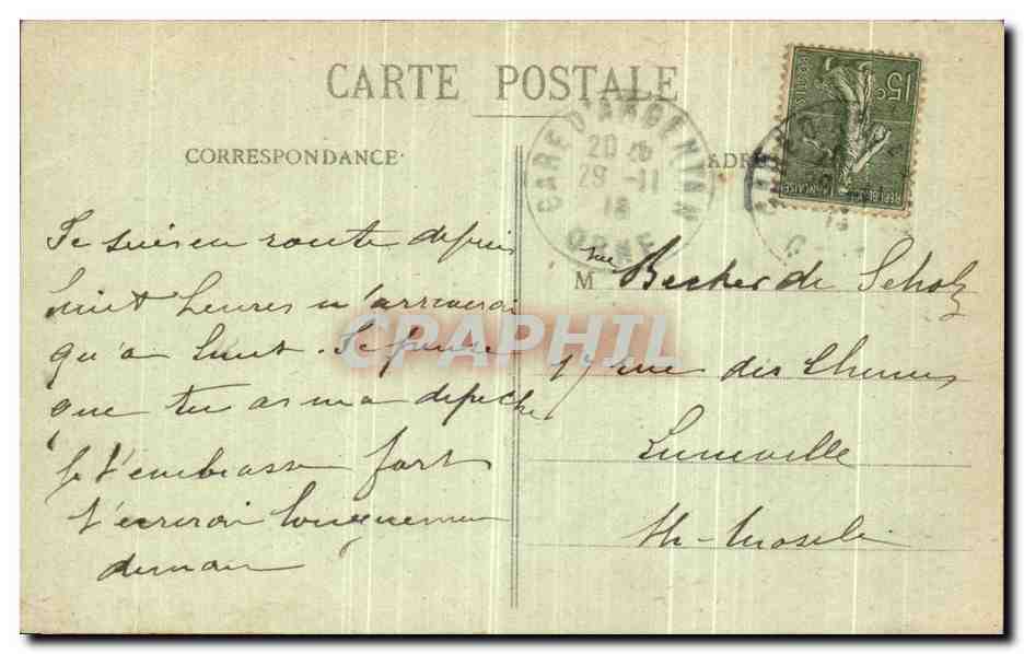 CPA Argentan L Eglise St Germain L Abside — Rückseite