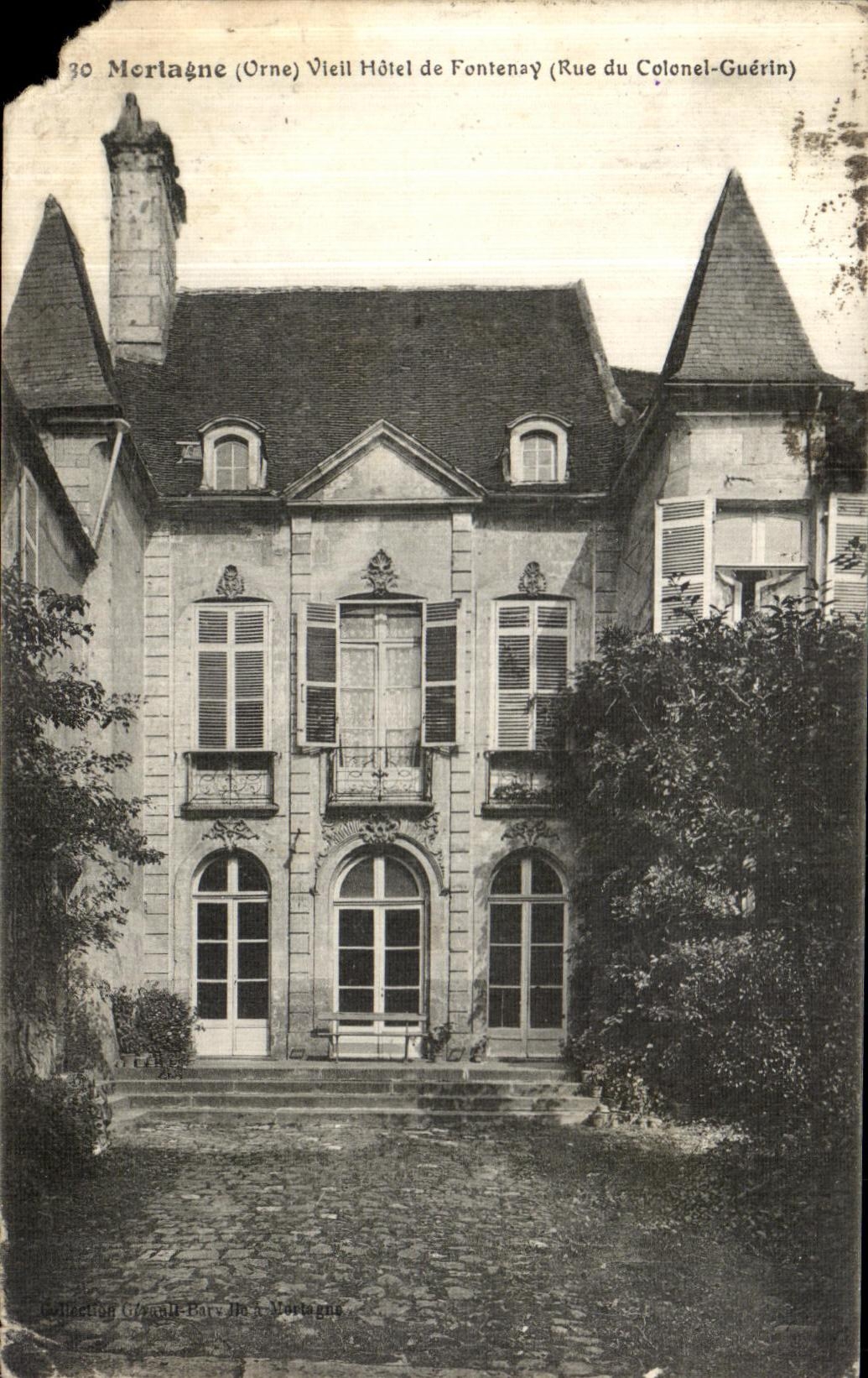 CPA Mortagne Vieil Hotel de Fontenay Rue du Colonel Guerin