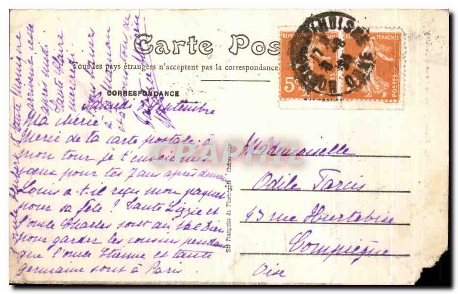 CPA Mortagne Vieil Hotel de Fontenay Rue du Colonel Guerin — Reverso
