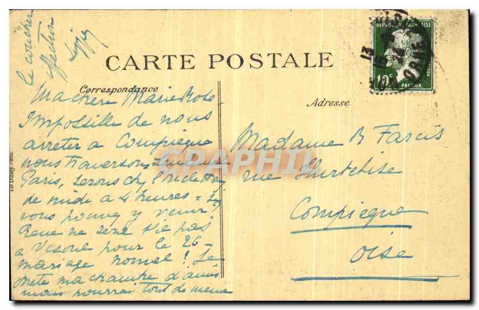 Mortagne — Hospice de la Ville — Cloître des Religieuses de Sainte-Claire — Fondé par Marguerite de Lorraine — Achterkant