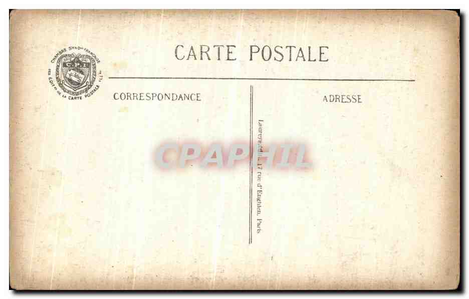 Arras — Les ruines du beffroi après le bombardement allemand — Visé Paris N° 553 — Rückseite
