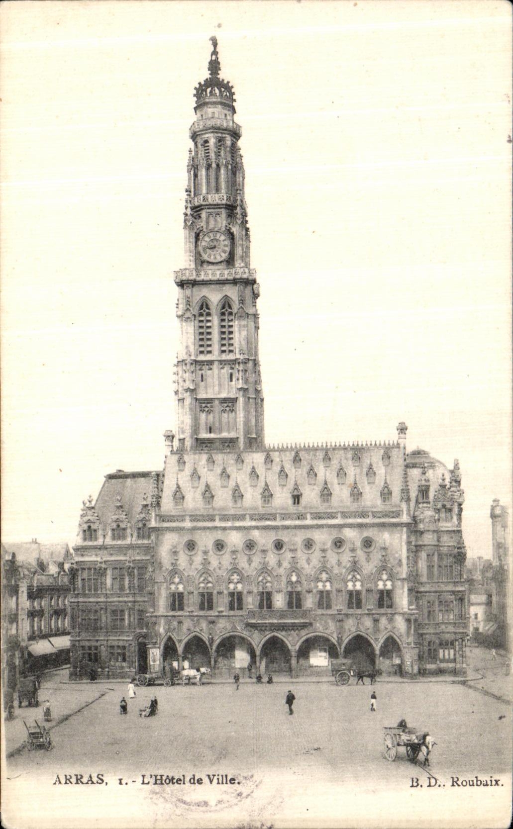CPA Arras L Hotel de Ville 