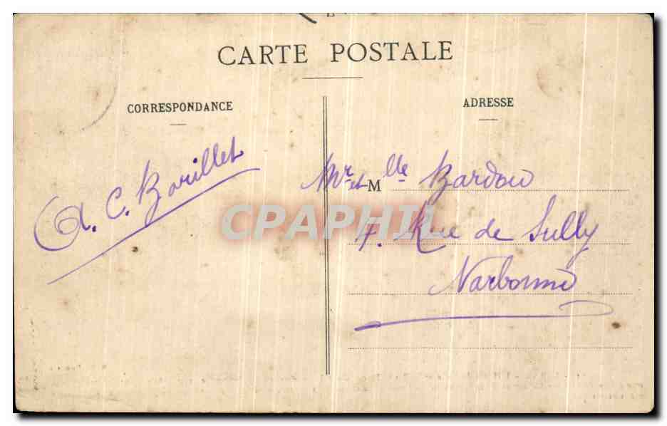 CPA Arras L Hotel de Ville et la petite place — Rückseite