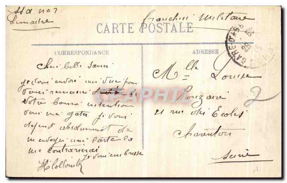 Arras — Rue des Grands Vieziers — vue détruite après la guerre 1914-1915 — LL — Rückseite
