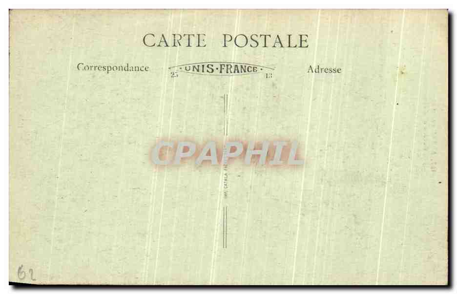 CPA Arras Avant et apres la Guerre Hotel de ville Rue des Trois visages Militaria — Rückseite