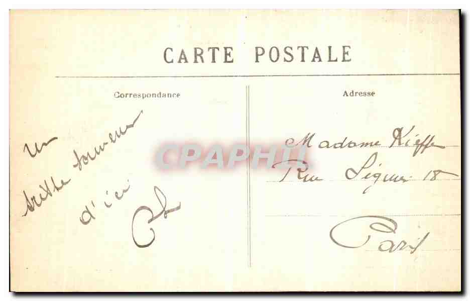 CPA Arras Beffroi Apres le Bombardement Militaria — Rückseite
