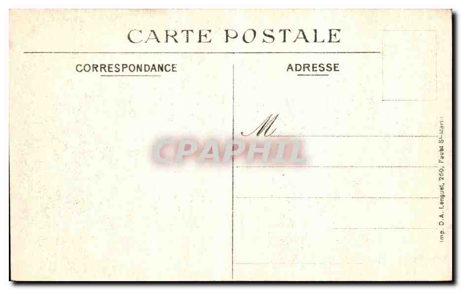 CPA Arras Rue St Gery apres le bombardement Militaria — Rückseite