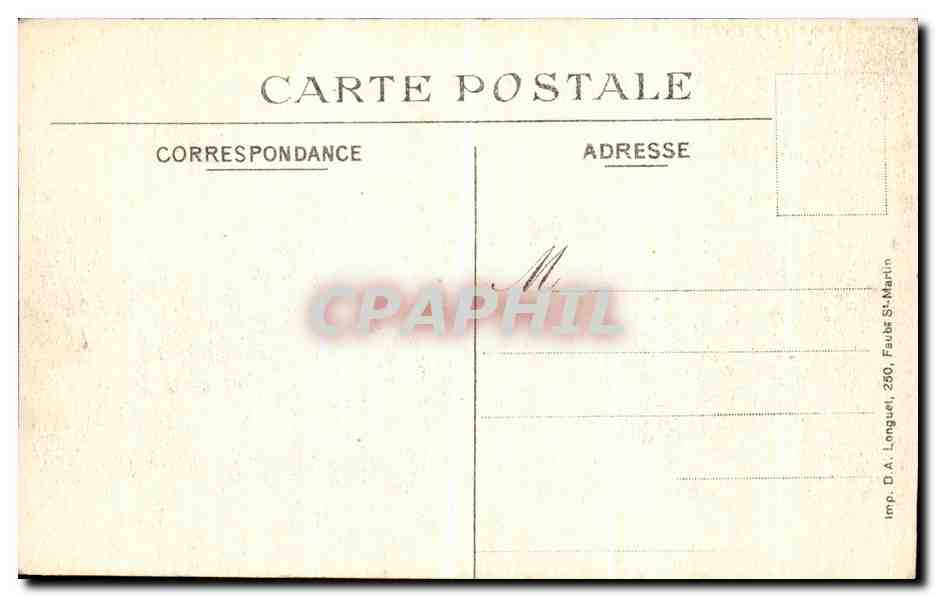 CPA Arras Guerre Ce Qui Reste de la Pharmacie de la gare Militaria — Rückseite