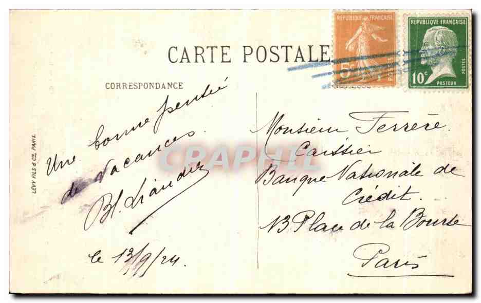 CPA Arras avant la terribie Guerre L Hotel de Ville Facade Militaria — Verso