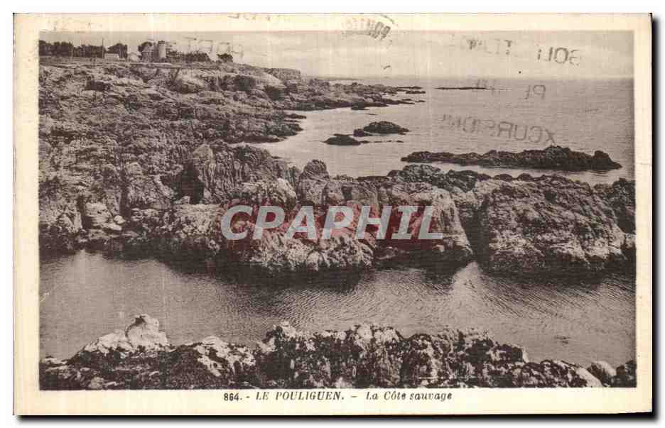 CPA Le Pouliguen La Cote Sauvage 