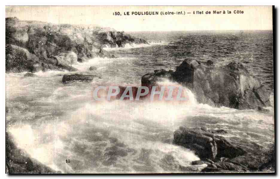 CPA Le Pouliguen Effet de Mer a Le Cote