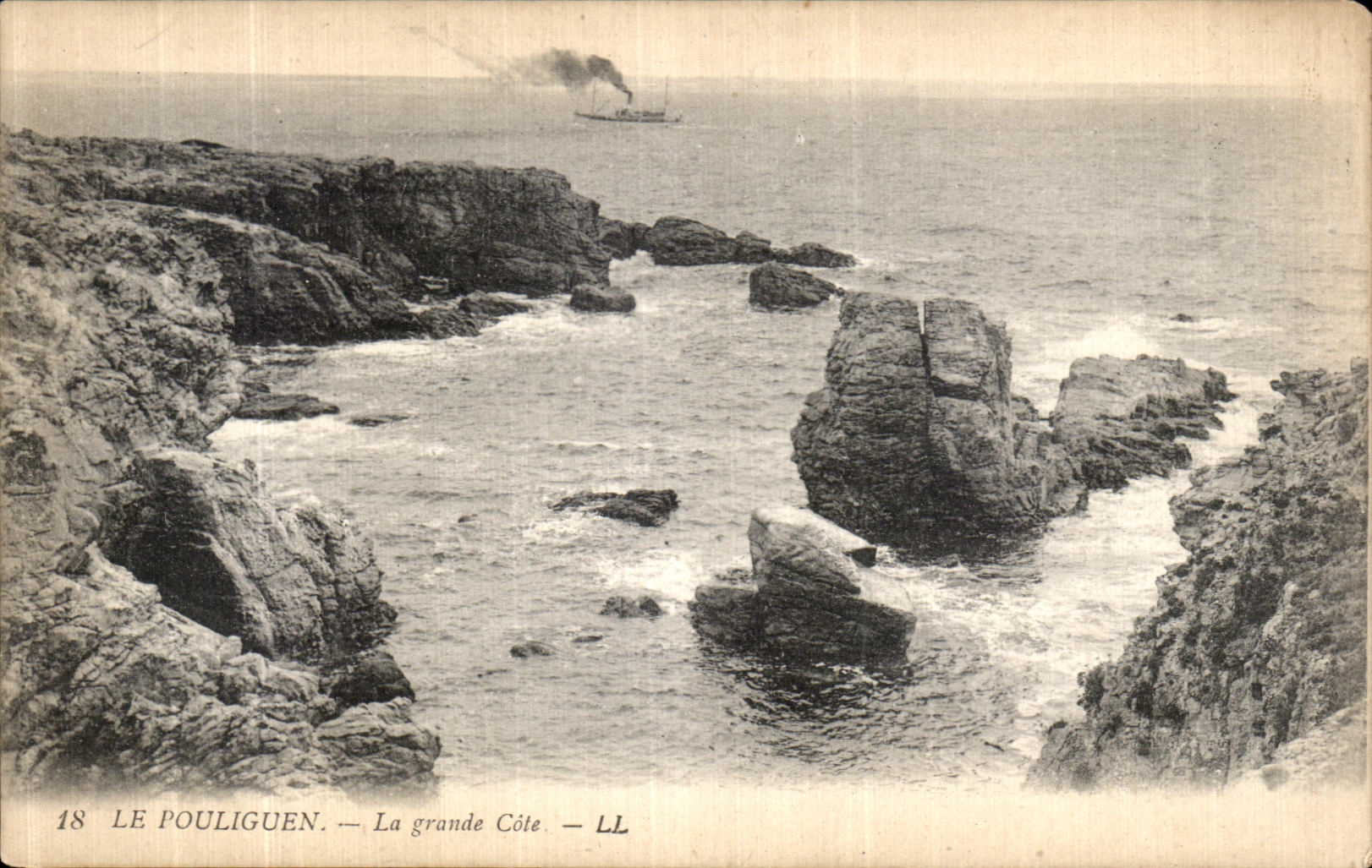CPA Le Pouliguen La Grande Cote