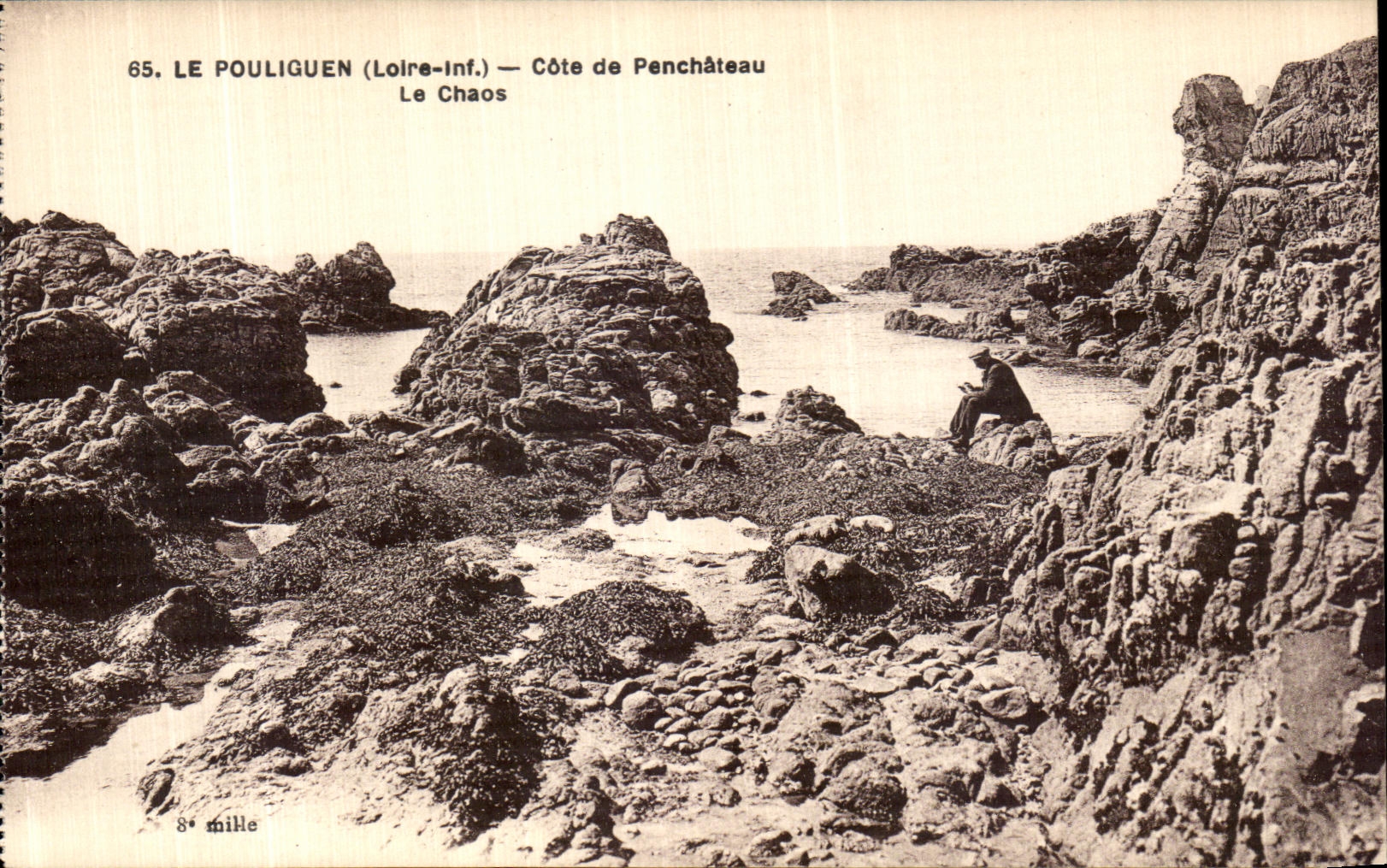 CPA Le Pouliguen Cote de Penchateau Le Chaos