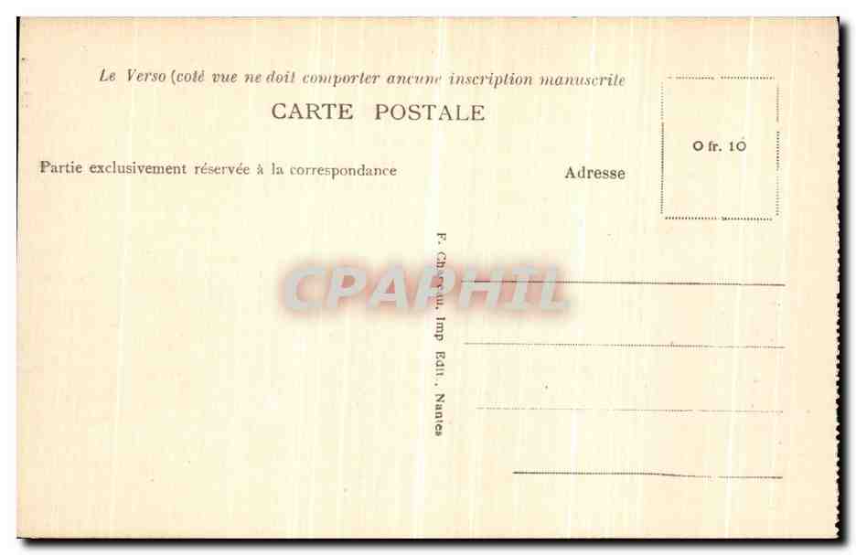 CPA Le Pouliguen L Eglise — Back