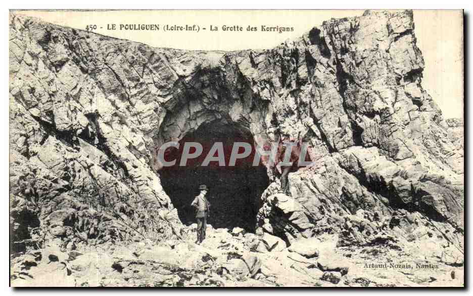 CPA Le Pouliguen La Grotte des Korrigans