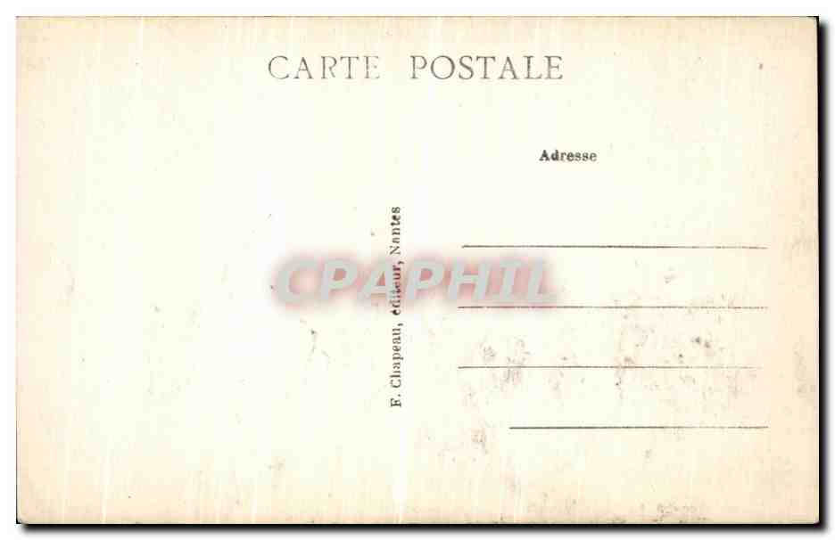 CPA Le Pouliguen L Eglise — Back