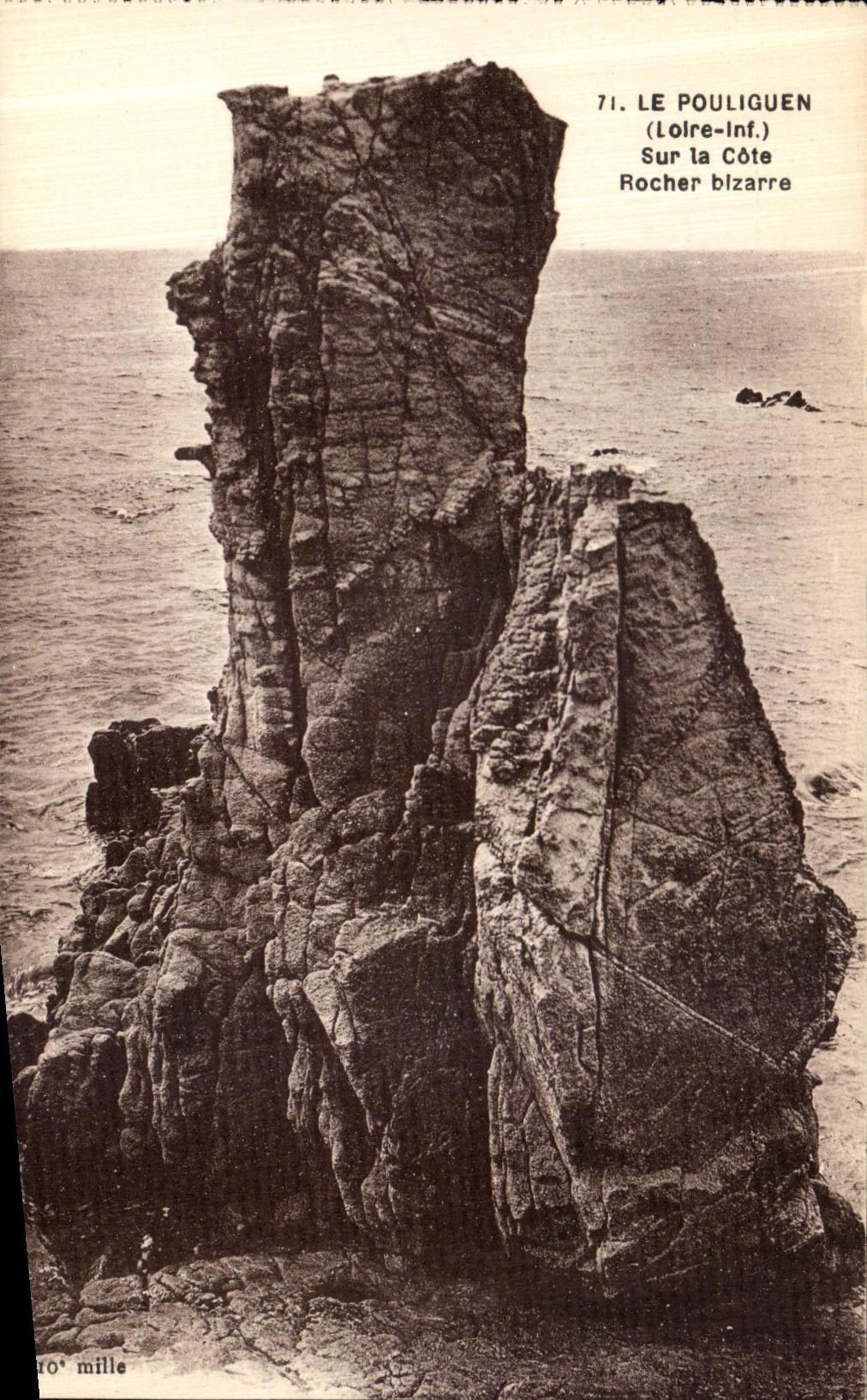 CPA Le Pouliguen Sur La Cote Rocher Bizarre