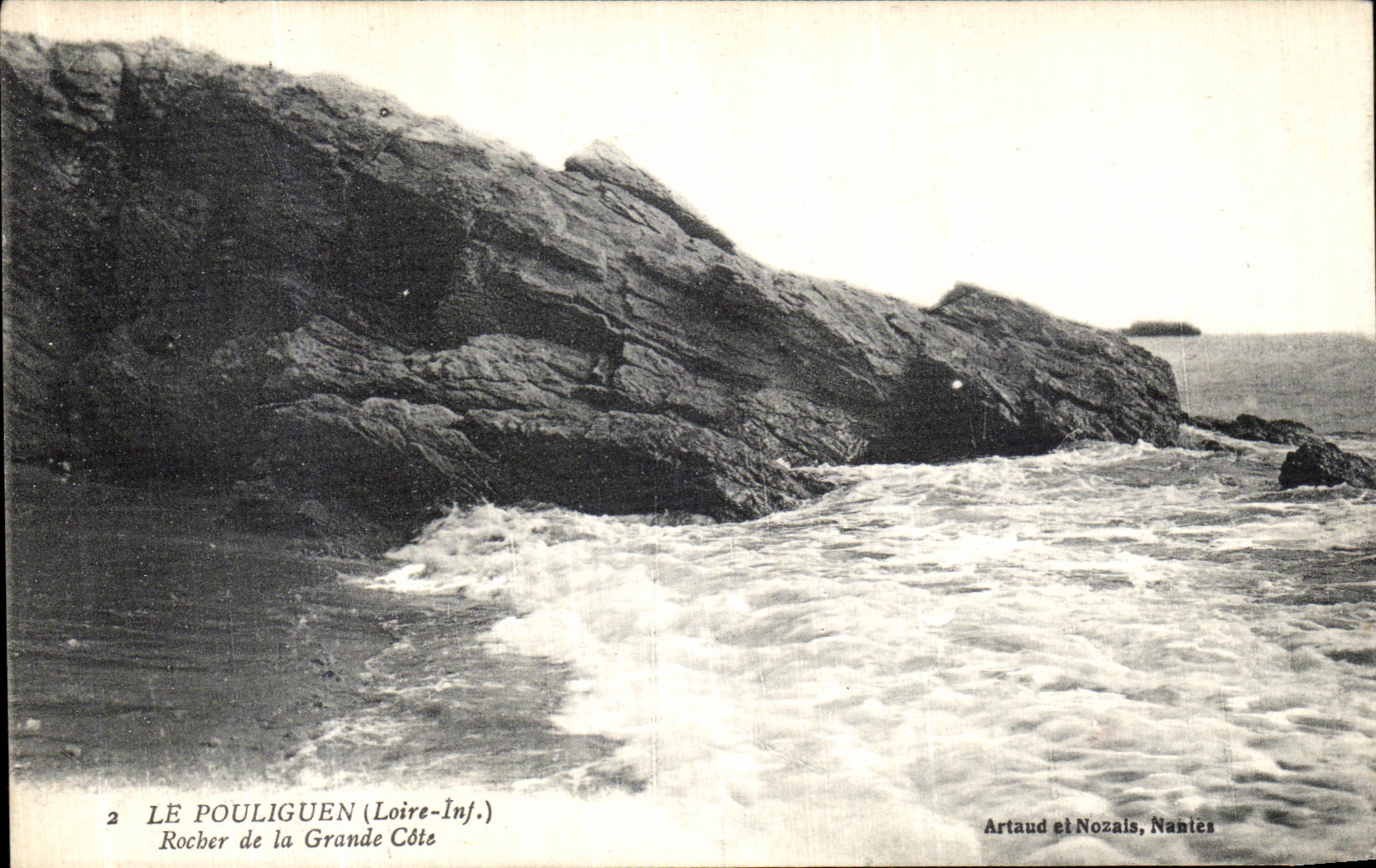 CPA Le Pouliguen Rocher de la Grande Cote