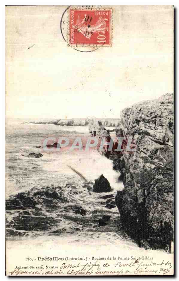 CPA Prefailles Rochers de la Pointe Saint Gildas