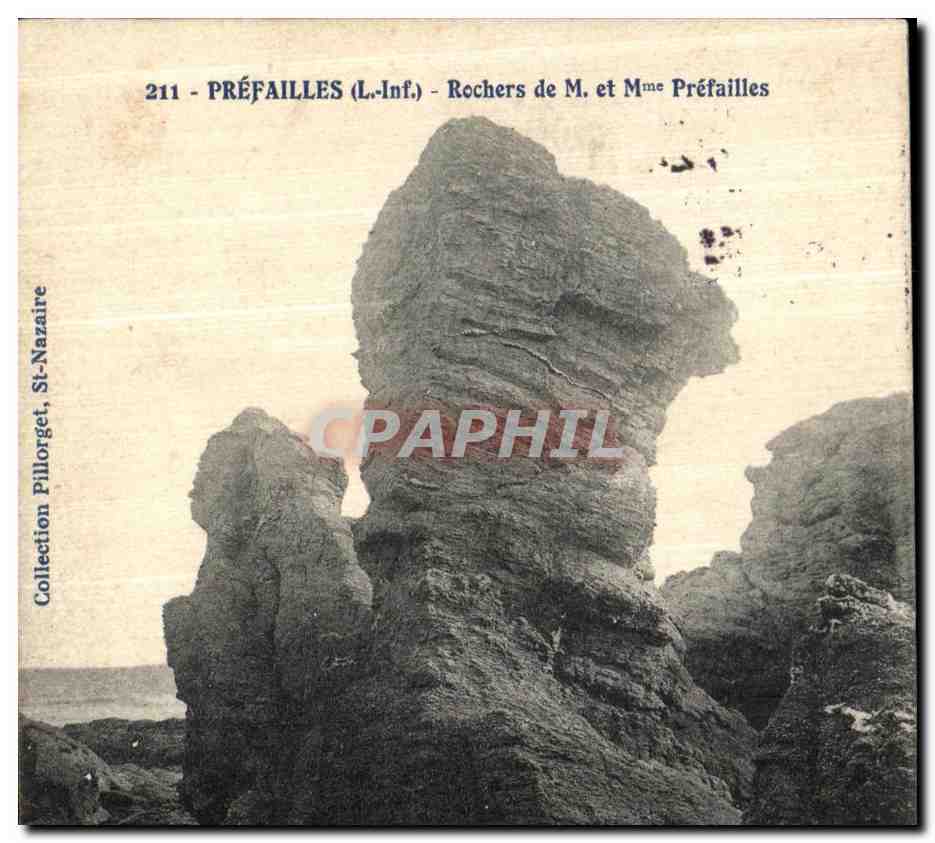 CPA Prefailles Rochers de M Et Mme Prefailles