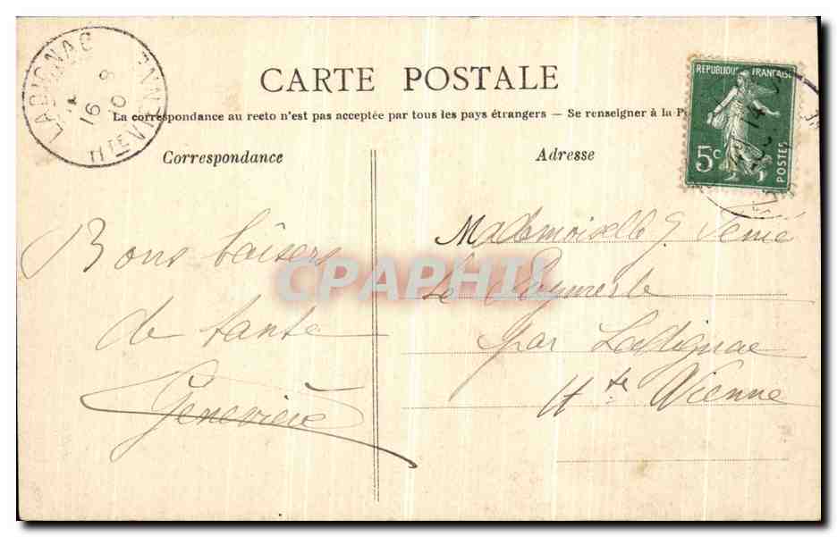 CPA Prefailles Rochers de M Et Mme Prefailles — Rückseite