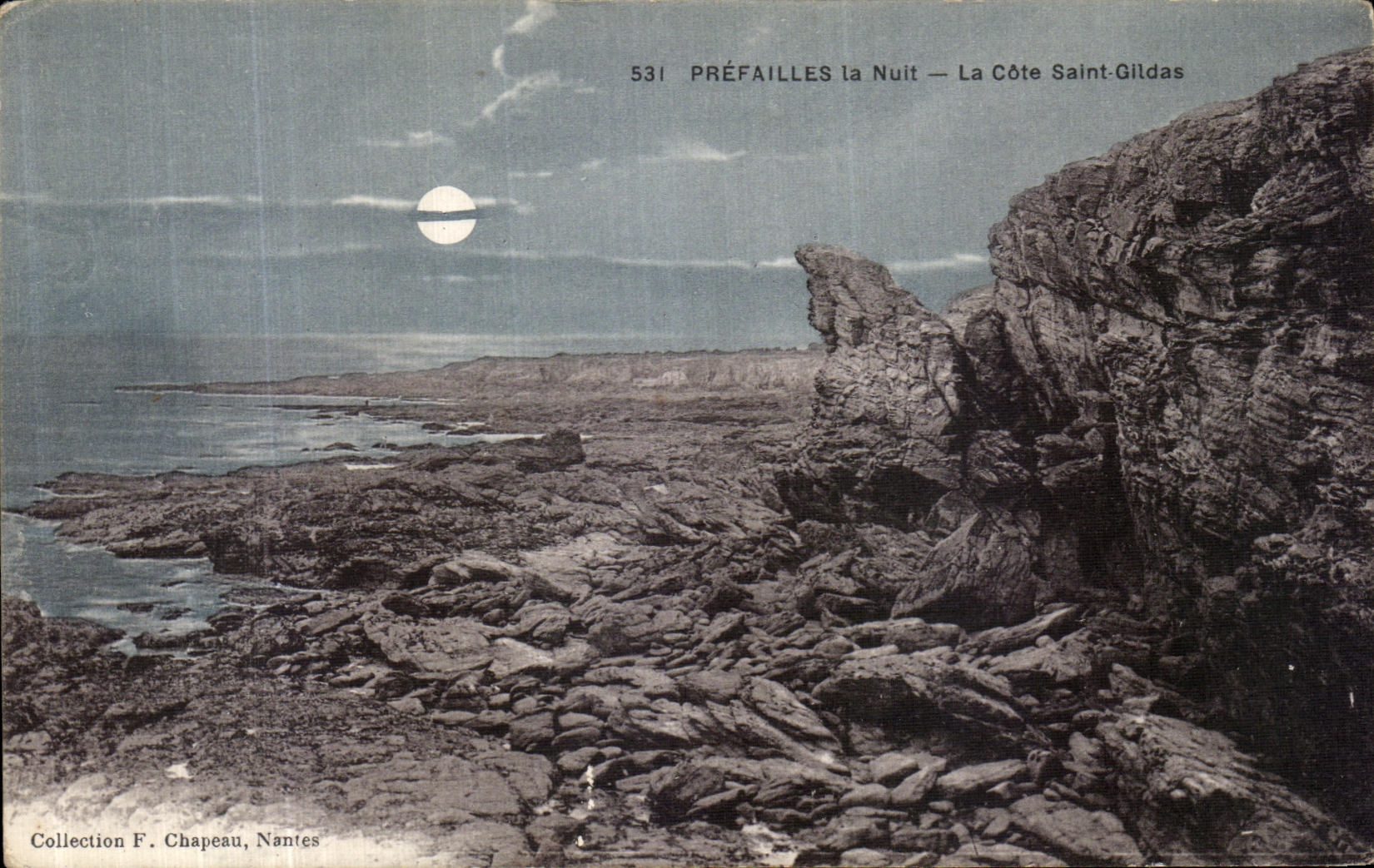 CPA Prefailles La Nuit La Cote Saint Gildas