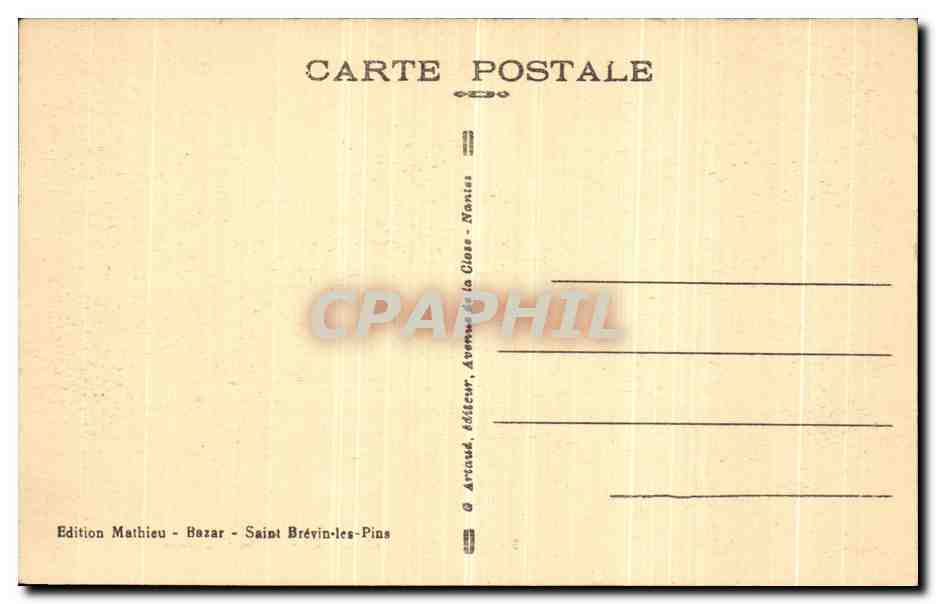 CPA St Brevin l Ocean La Courance Pecheurs — Rückseite