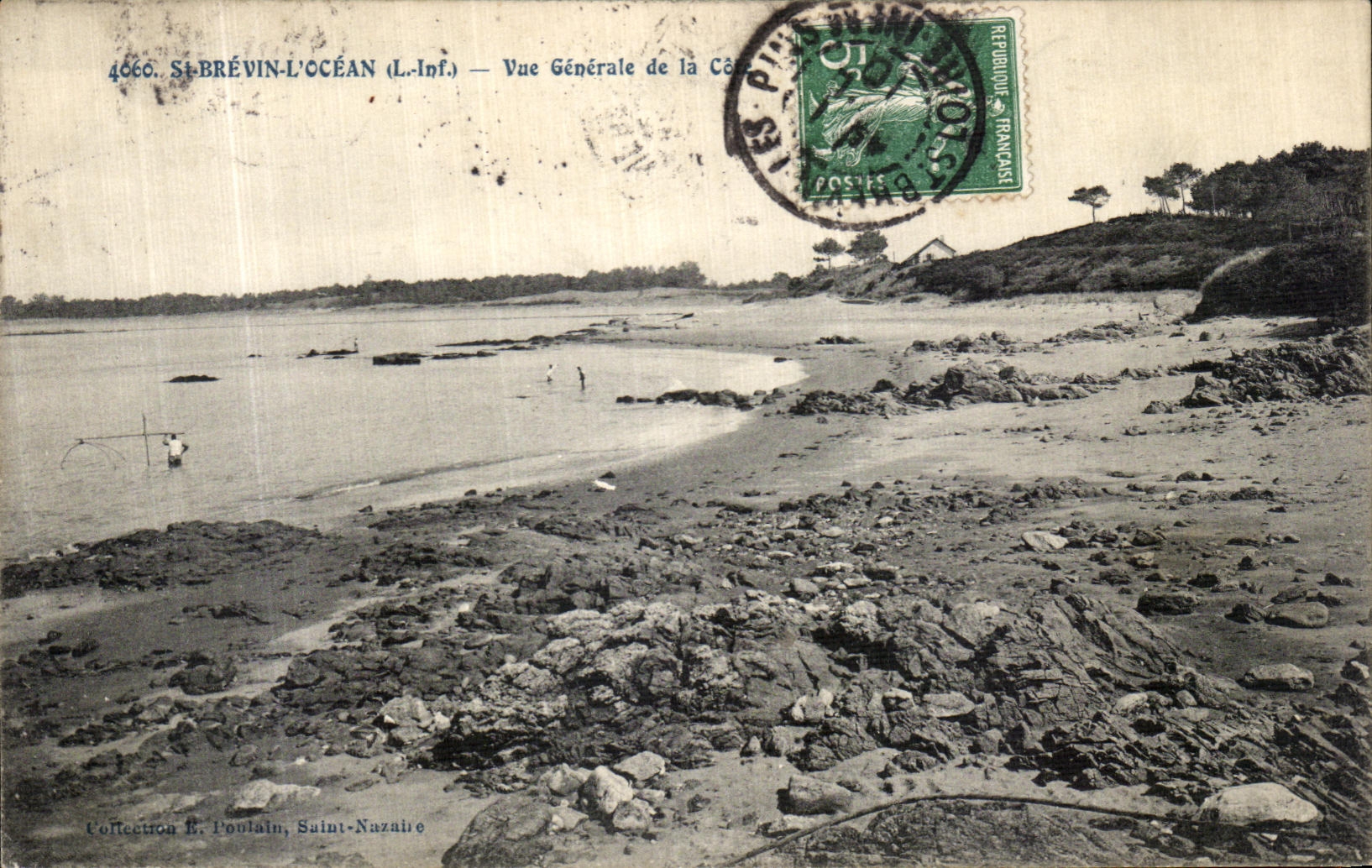 CPA St Brevin l Ocean Vue Generale de la Cote