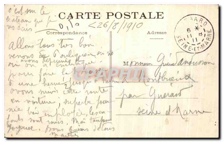 CPA Saint Brevin Les Pins Route De St Brevin a Mindin — Rückseite
