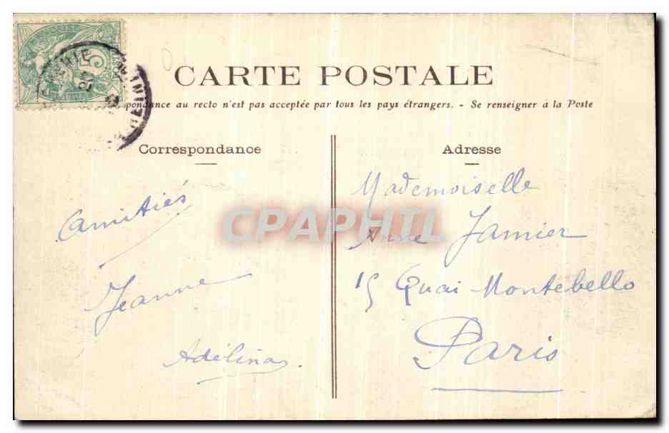 CPA Saint Brevin Les Pins La Plage du Pointeau Pecheur — Rückseite