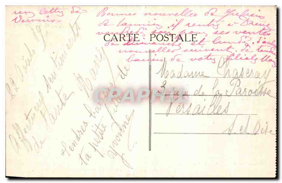CPA Saint Brevin L Ocean La Chapelle du Pointeau Cote Nord — Rückseite