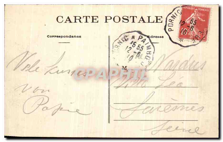 CPA Saint Brevin L Ocean Un Coin de la Plage et le Casino — Rückseite