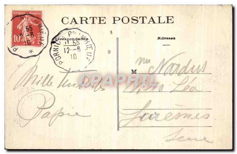 CPA Saint Brevin L Ocean Les Dunes et le Boulevard De L Ocean — Rückseite
