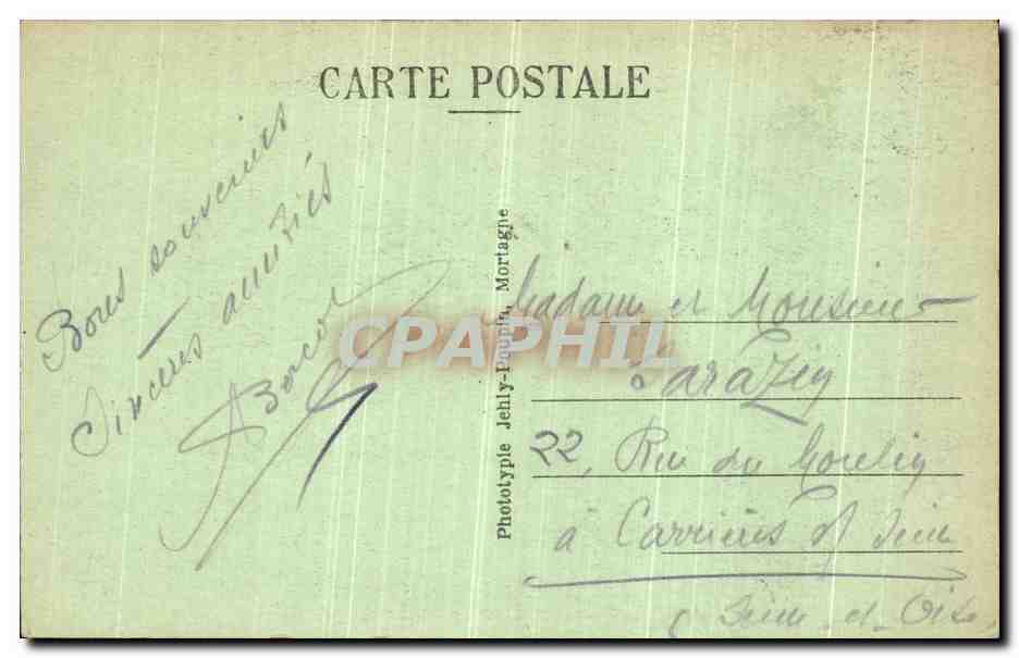 CPA Saint Brevin L Ocean Rochers du Pointeau Pecheur — Rückseite