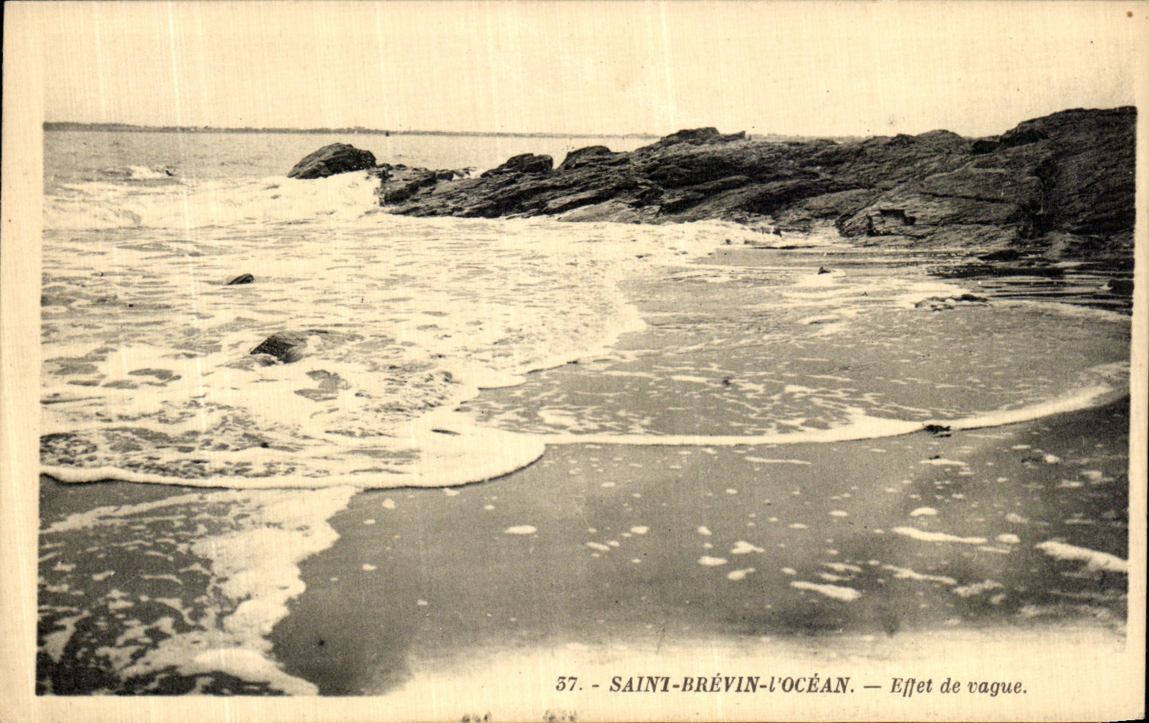 CPA Saint Brevin l Ocean Effet de Vague