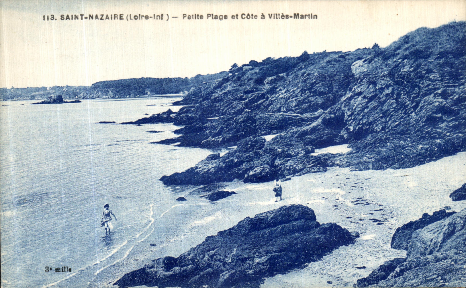 CPA Saint Nazaire Peitte Plage et Cote a Villes Martin