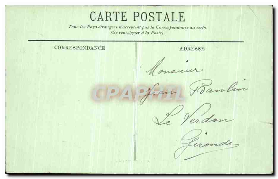 CPA Saint Nazaire Belle Fontaine La Plage — Rückseite