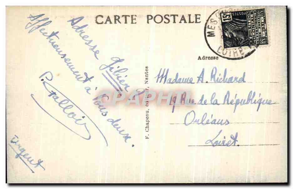 CPA Saint Nazaire Le Boulevard de l Ocean et la Plage — Rückseite