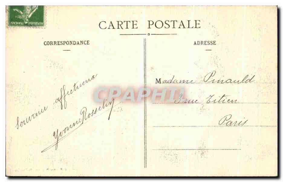 CPA Saint Nazaire La Plage a Maree Haute — Rückseite