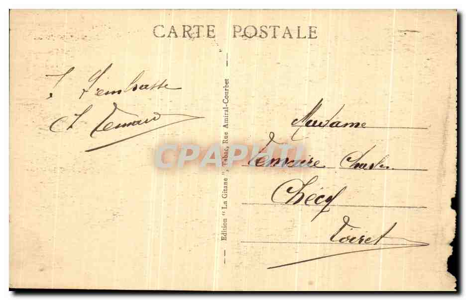 CPA Saint Nazaire Le Boulevard de l Ocean et la Plage — Back