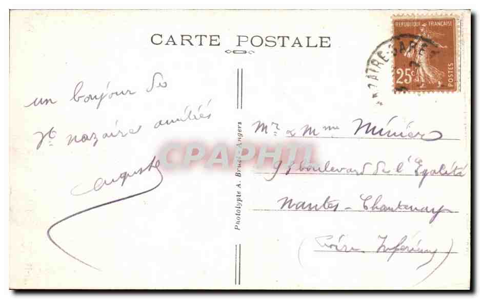 CPA Saint Nazaire Le Boulevard de l Ocean et la Plage — Rückseite