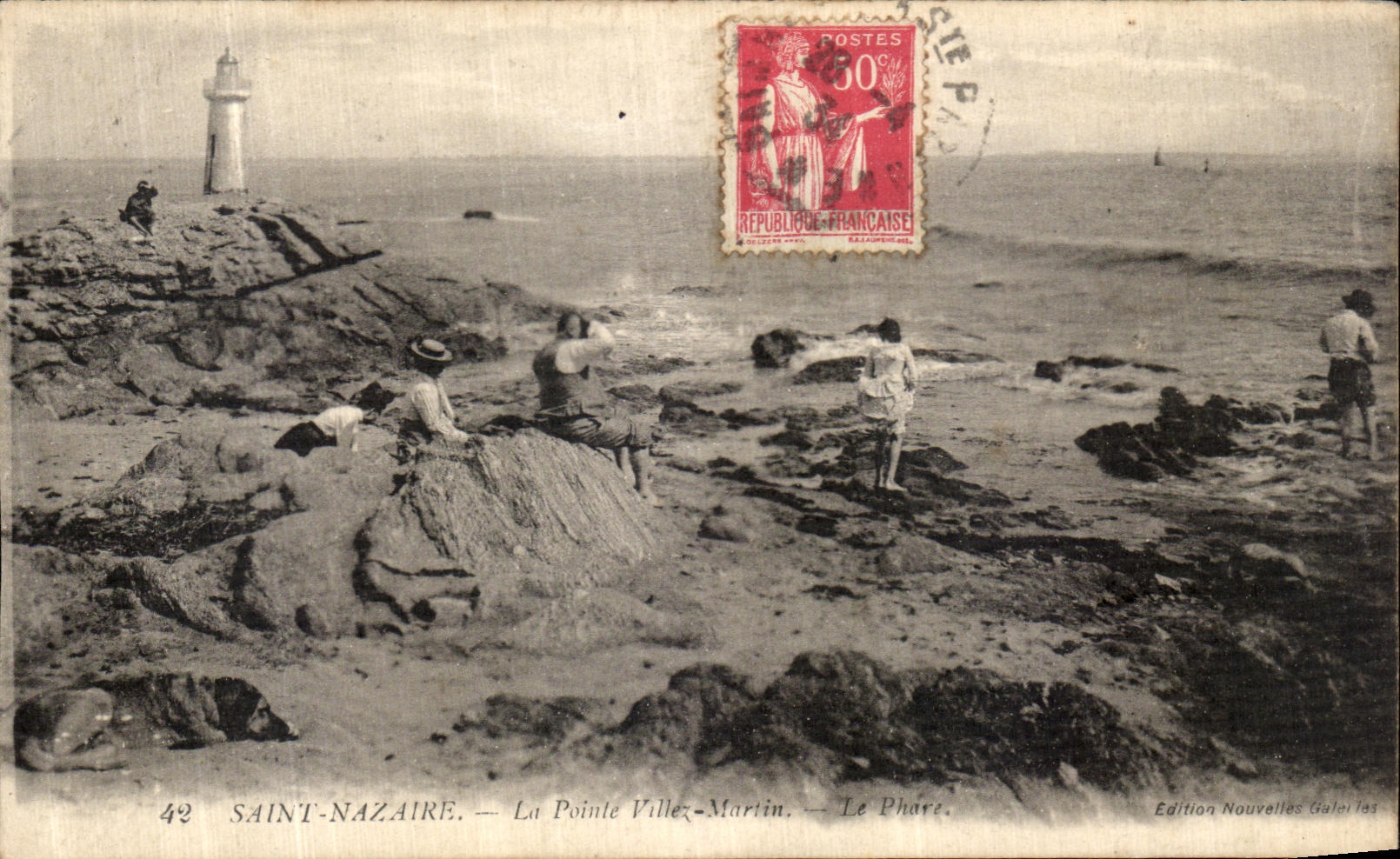 CPA Saint Nazaire La Pointe Ville Martin Le Phare