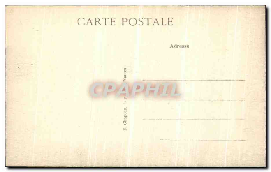 CPA Saint Nazaire A Le Cote Rochers et Plage de Port Gavy — Rückseite